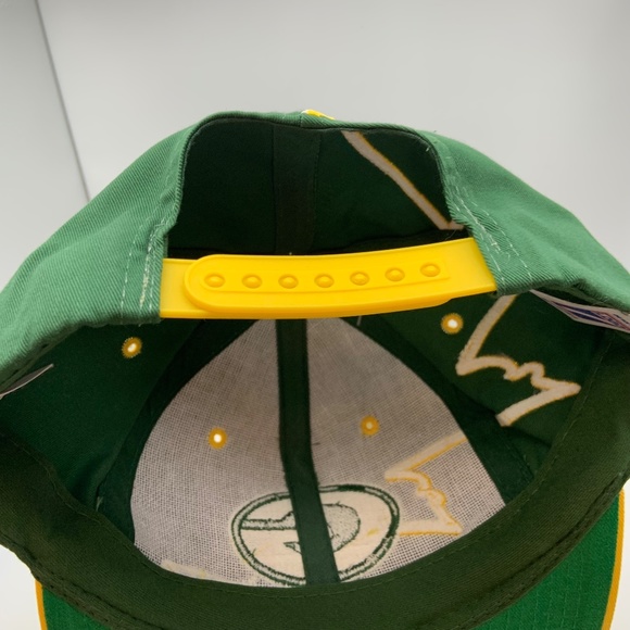 RARE VTG Logo7 90s Green Bay Packers Lightning Bolt Graffiti Snapback WITH TAGS! - Picture 11 of 16